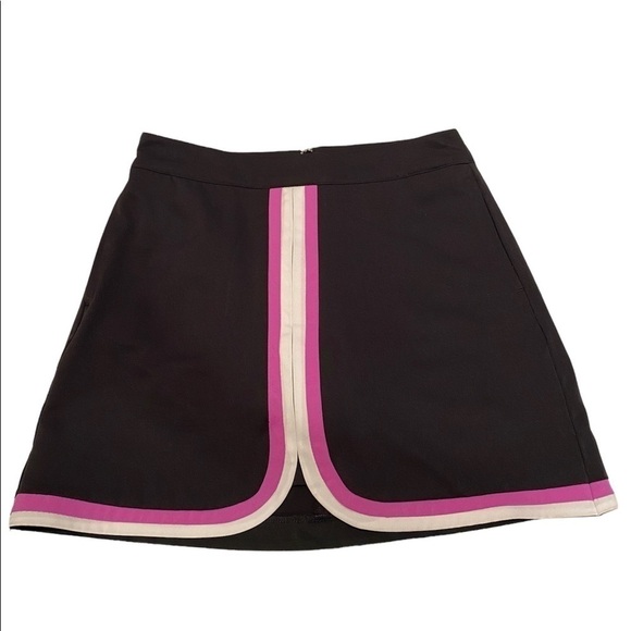 Lady Hagen Black Golf Tennis Pickleball Skort Purple White Stripe Size 2 - Picture 1 of 10